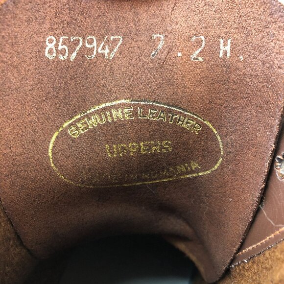 On Course Womens Size 6.5** Brown Leather Equestrian Lace-Up Paddock Ankle Boots - Picture 15 of 16